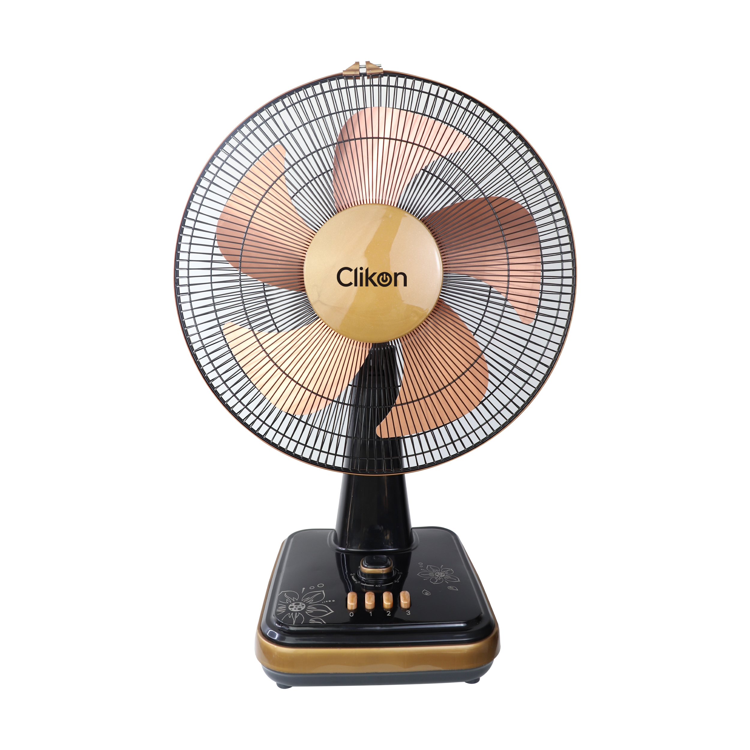 Clikon 16 Inch Table Fan with Strong Safety Grill, Swing Function, 3 Speed