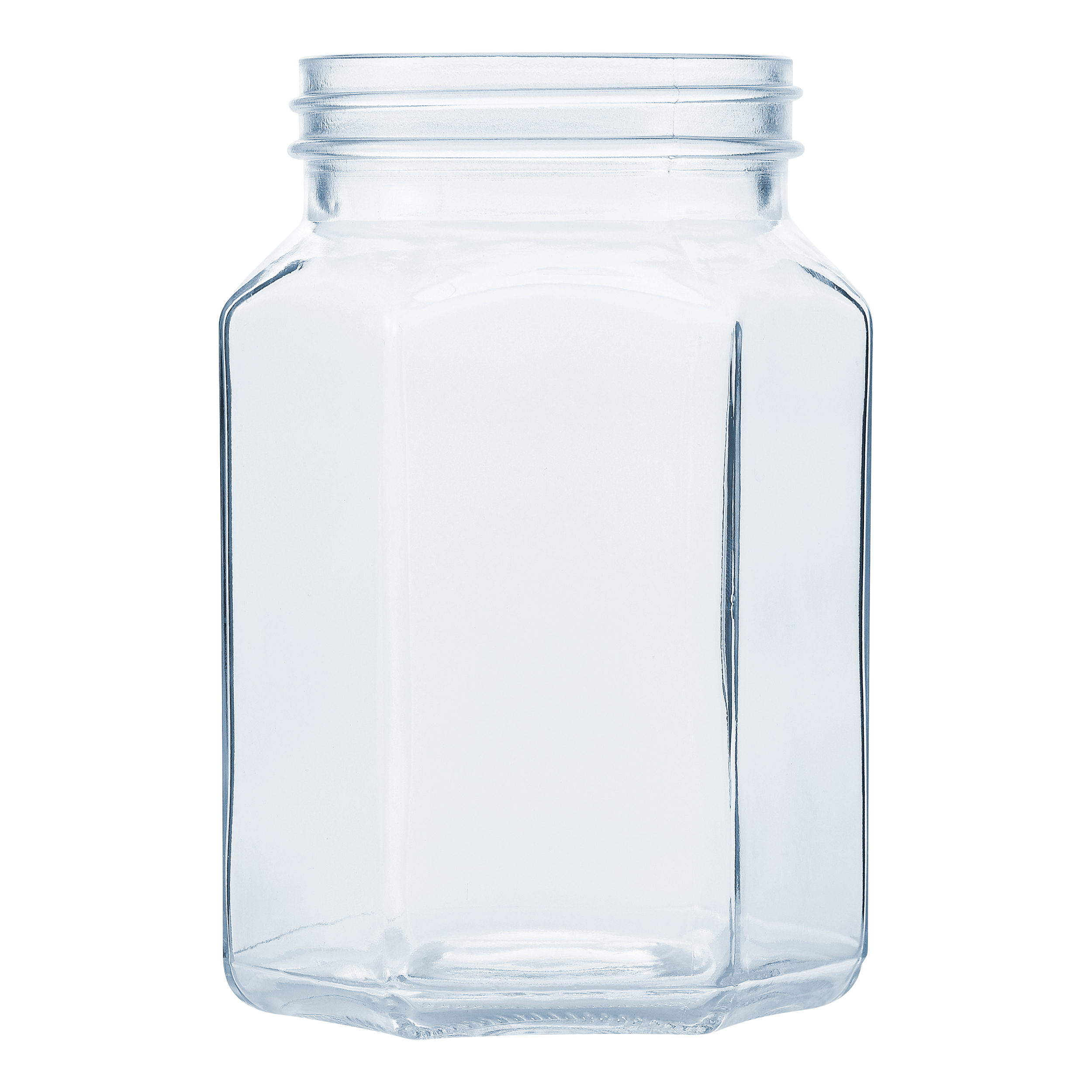 Round Screw Shape Jar Glass Food Storage Container With Stackable Lid 780ML