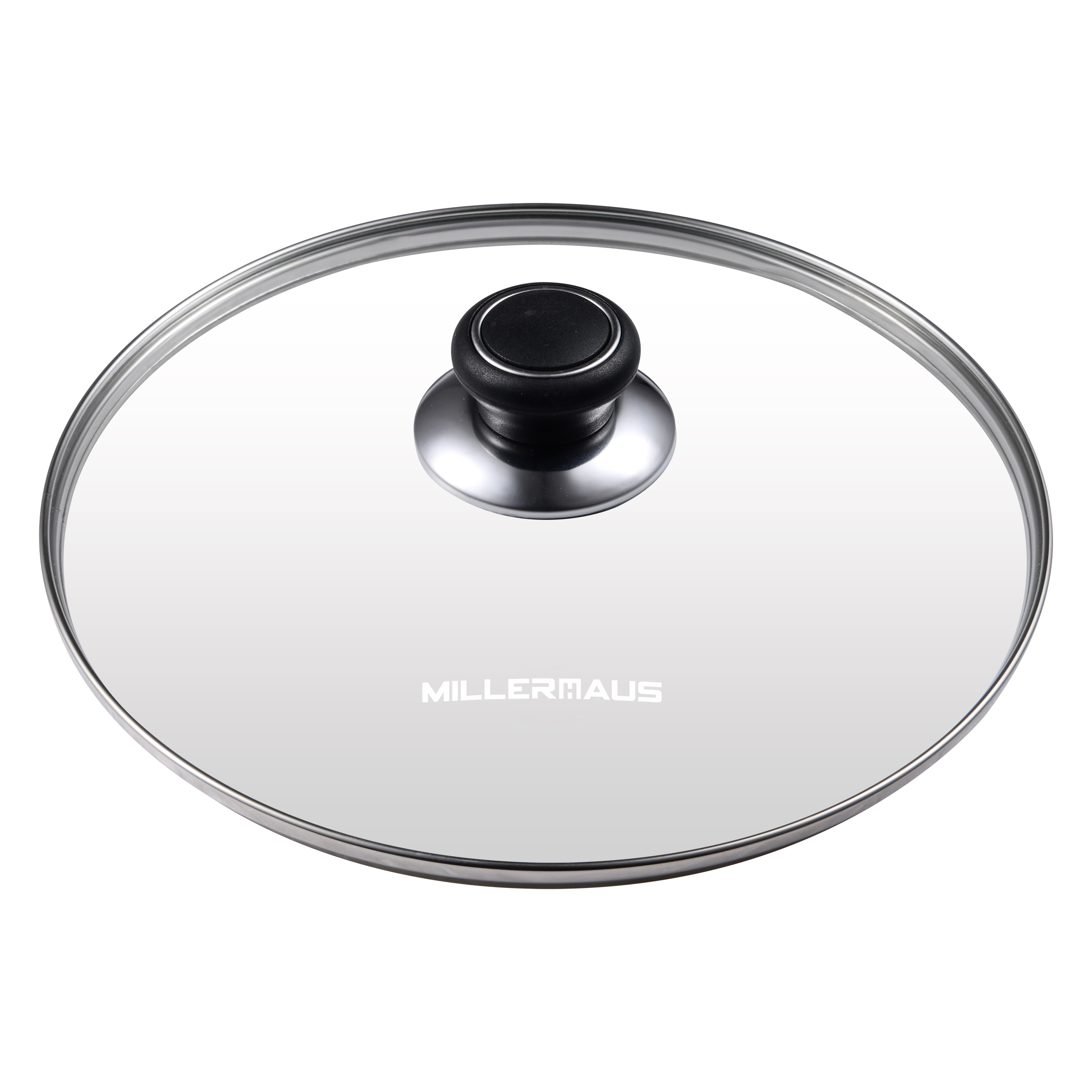 Kadai With Lid Press Aluminium Non-Stick Coating 24X7.0 Cm Black/Red Color