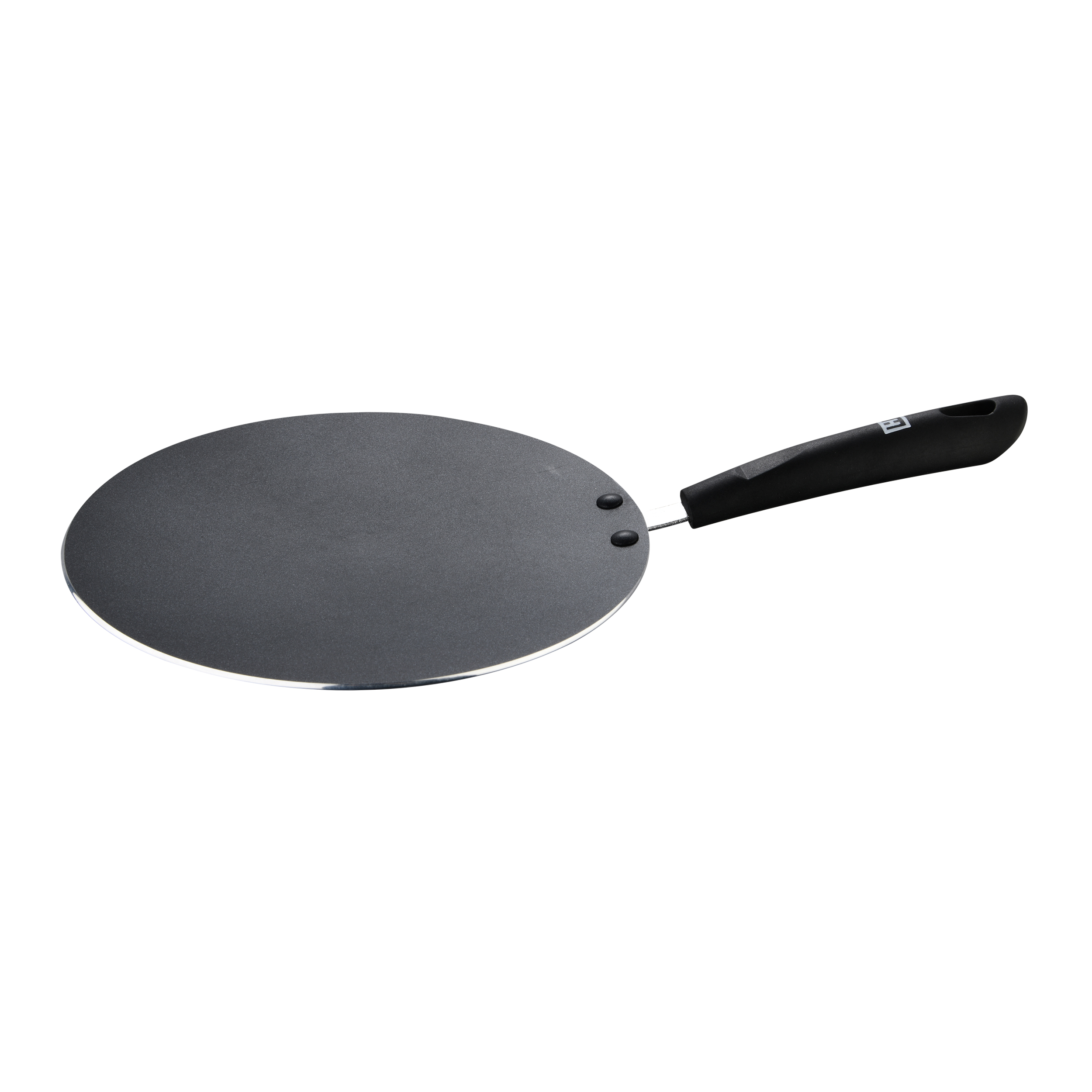 Convave Tawa Press Aluminium 25 Cm Non Stick Coating Ergonomic Handle Black/Red