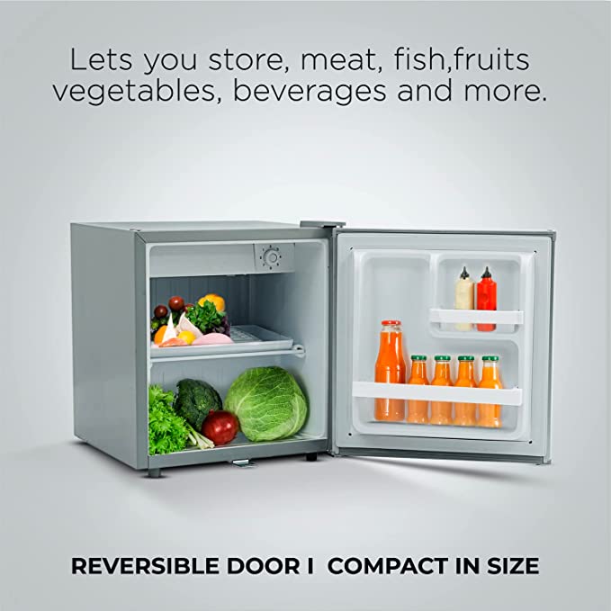 Clikon – 48 Liter Mini Refrigerator / Fridge, Single Door, Grey - CK6002