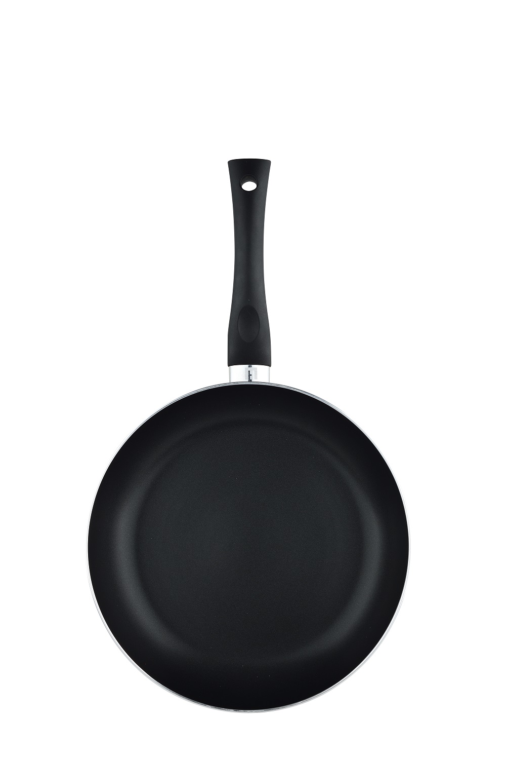 Frypan Press Aluminium 26X5.0 Cm Induction Base Ergonomic Handle Black/Red