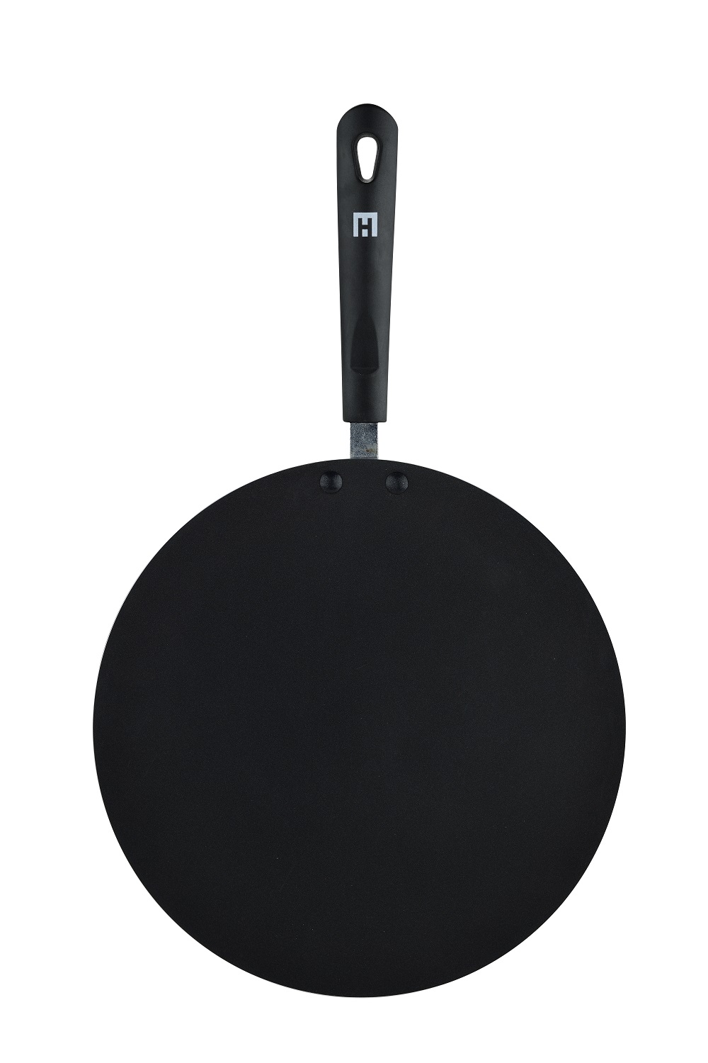 Concave Tawa Press Aluminium 28 Cm Non Stick Coating Black/Red Color