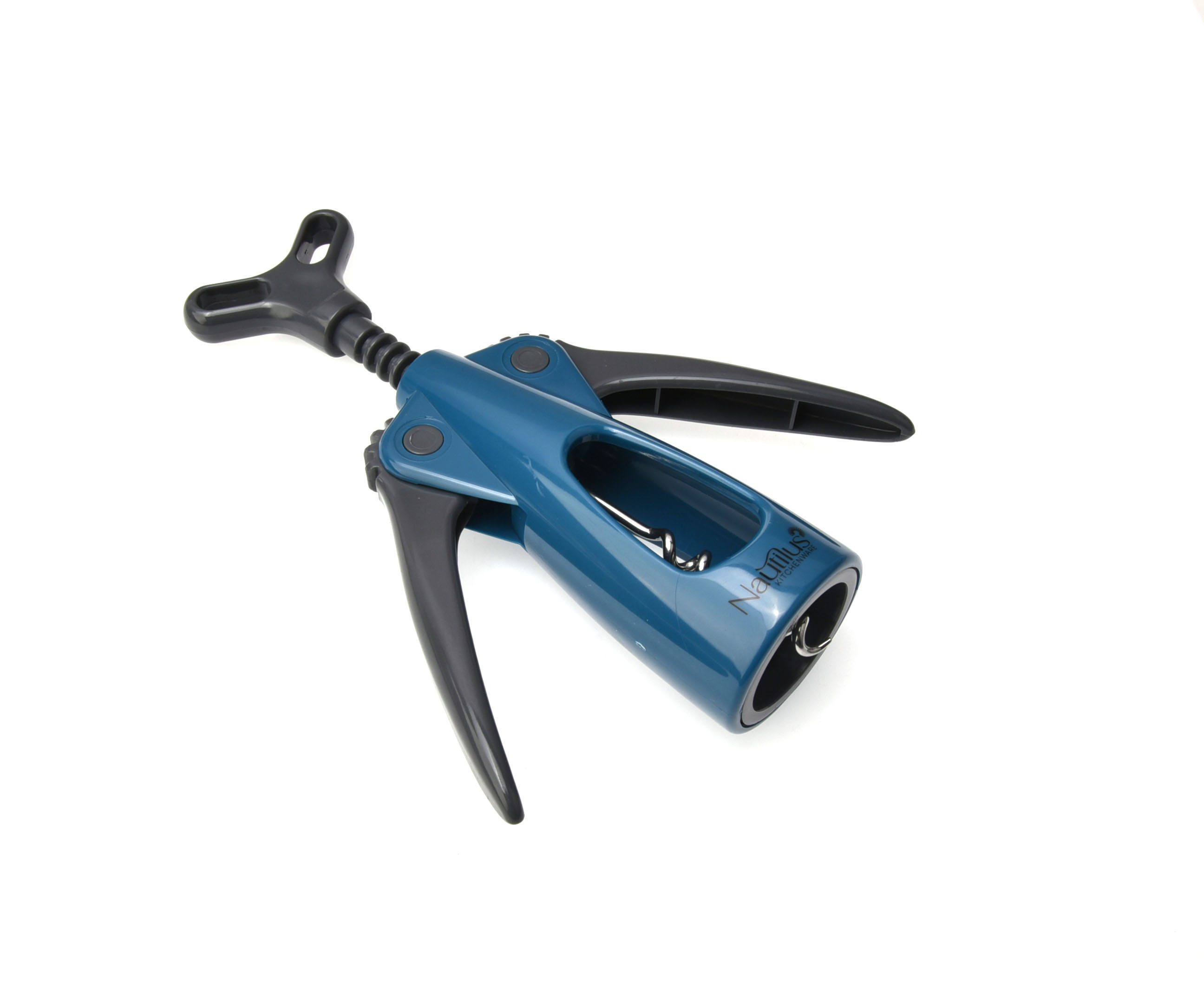 Corkscrew Wine Opener Blue/Grey Color 19.5X6.5X4.8 Cm