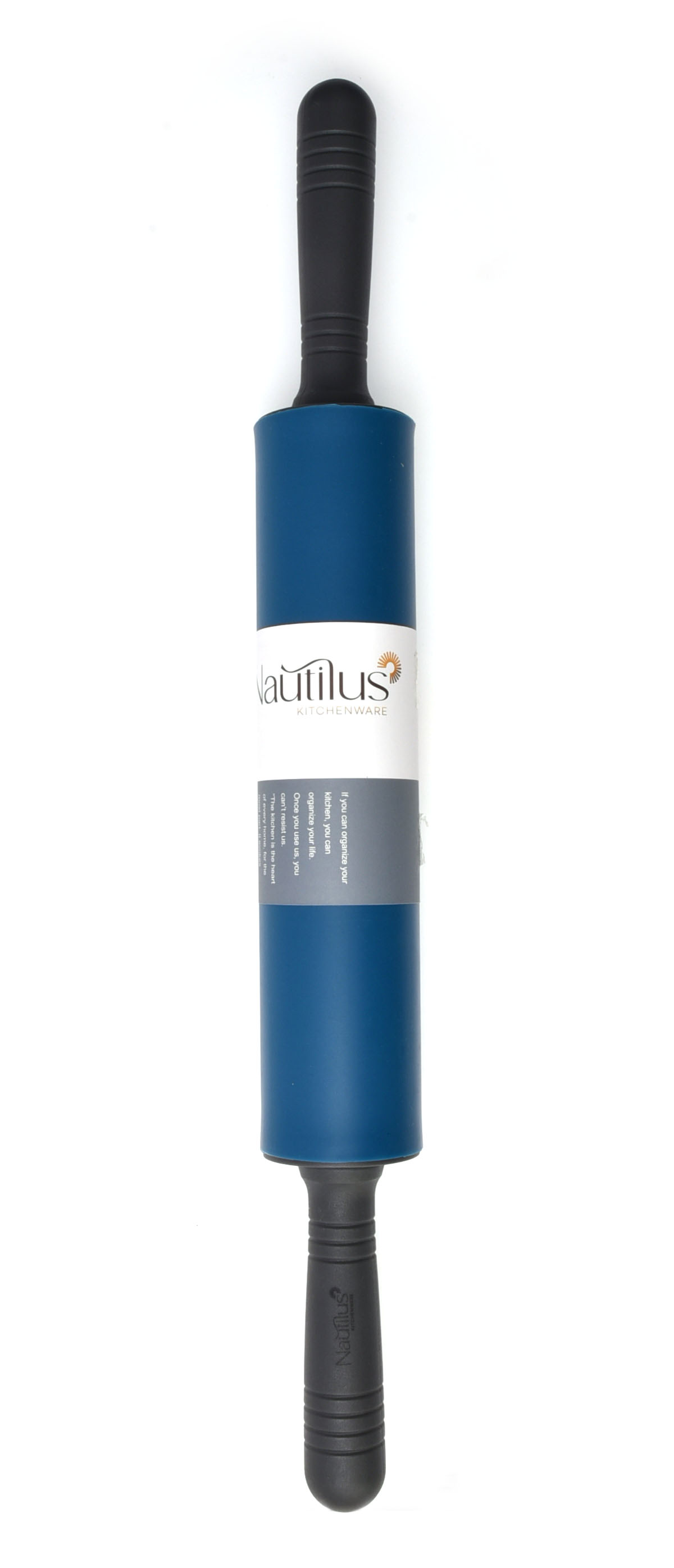 Silicone Rolling Pin Blue/Grey Color 48X5.2X5.2 Cm
