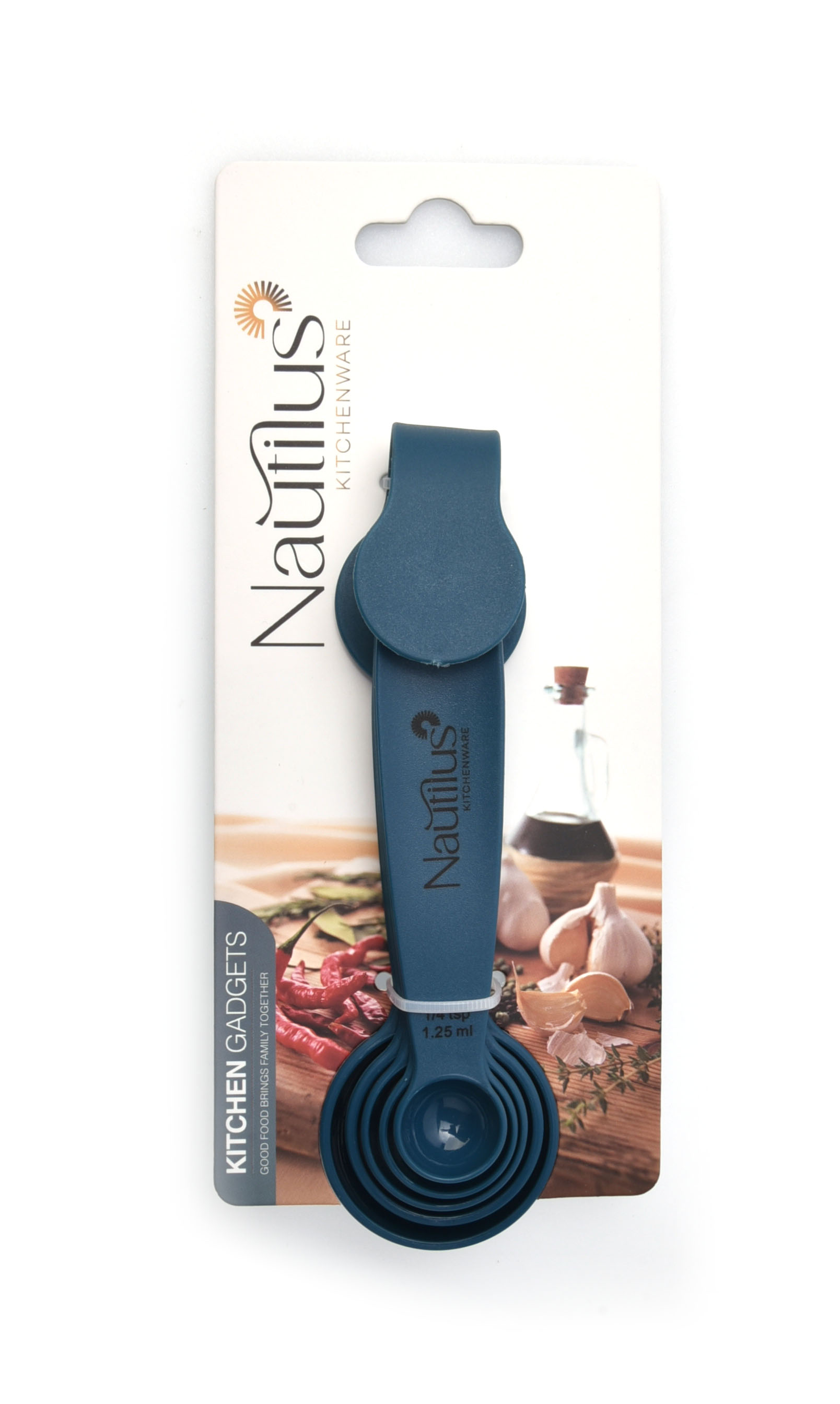 5pcs Measuring Spoon Set Blue Color 13X4.3X3 Cm