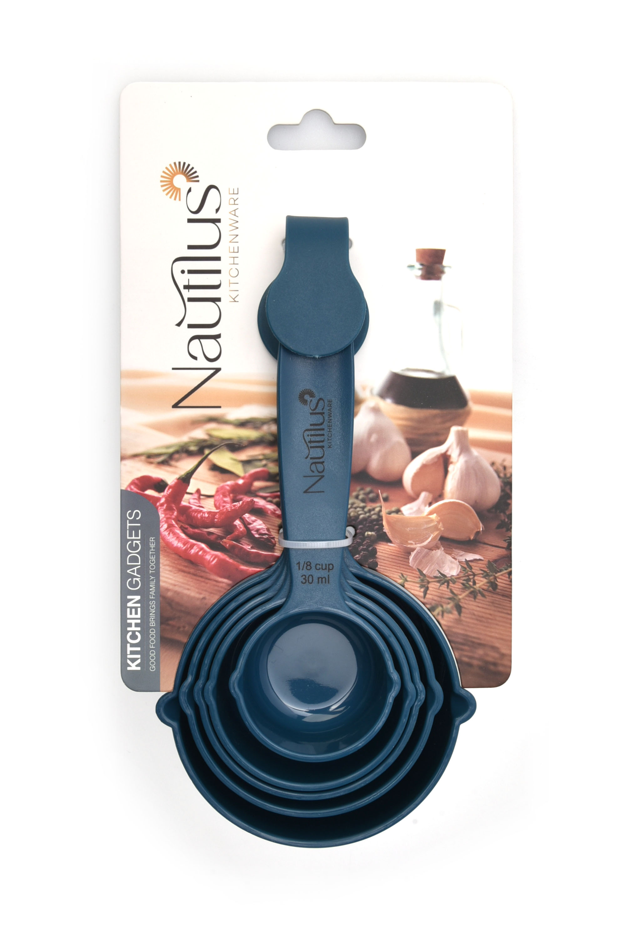 5pcs Measuring Cup Set Blue Color 17.7X9.9X6.4 Cm