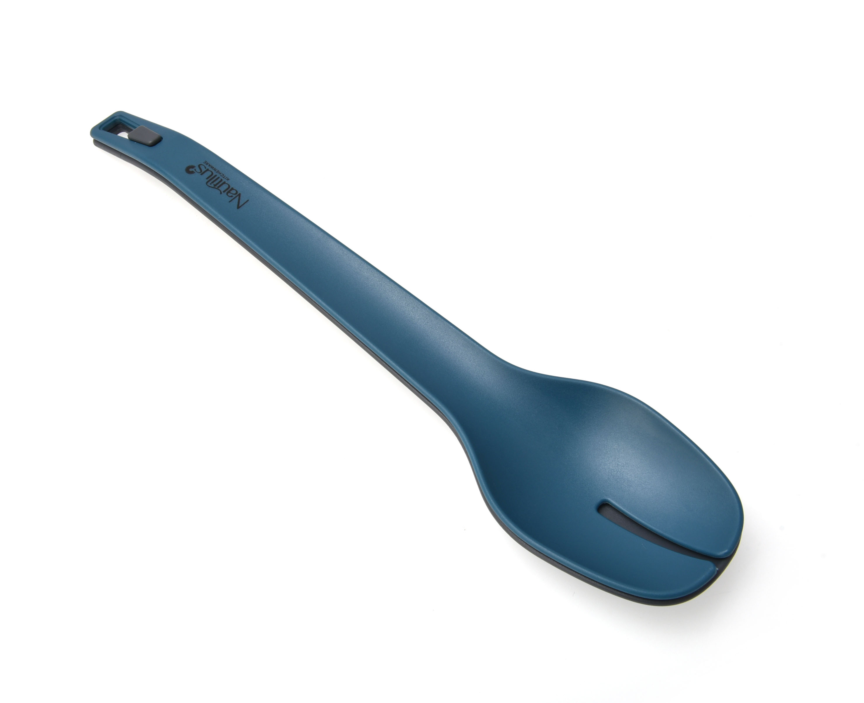 2 In 1 Salad Spoon & Tongs Blue Color 30.5X6.8X3 Cm