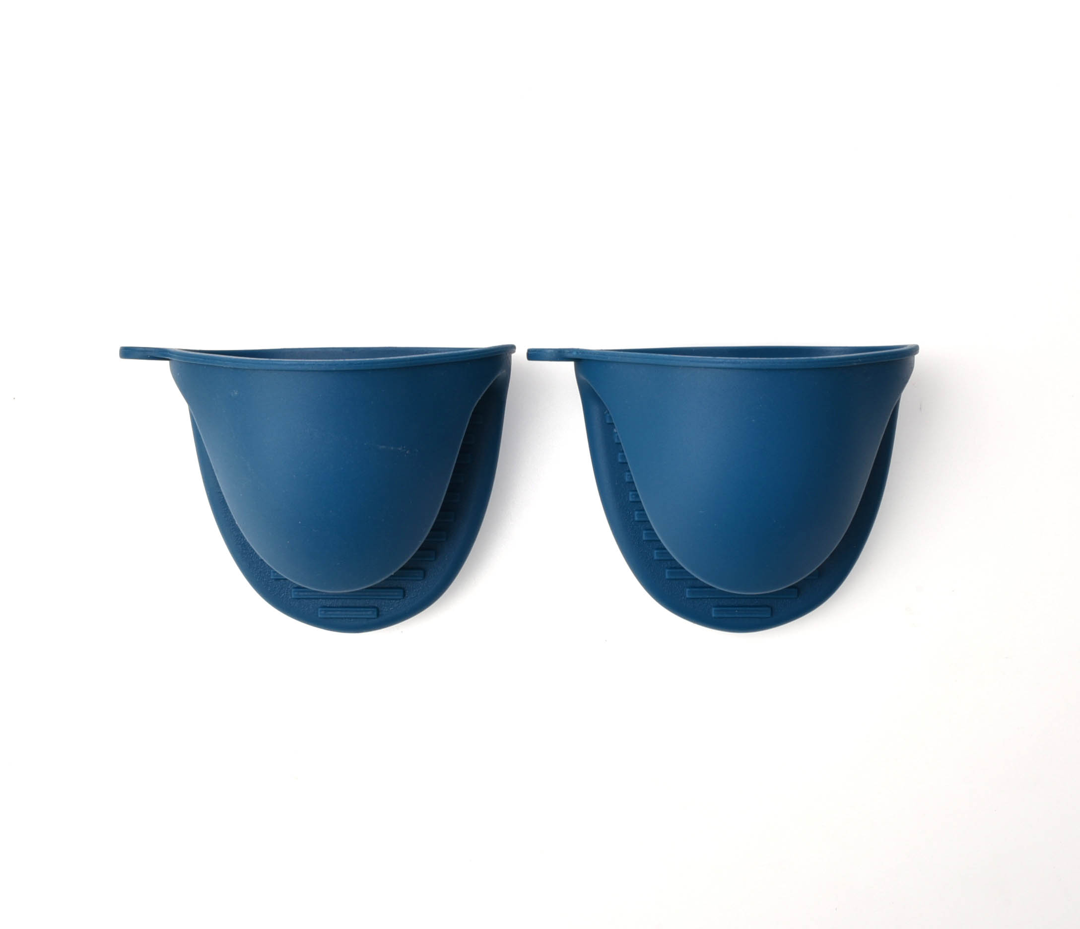 2pcs Silicone Grab Mitts Set Blue Color 11X7.8X8 Cm
