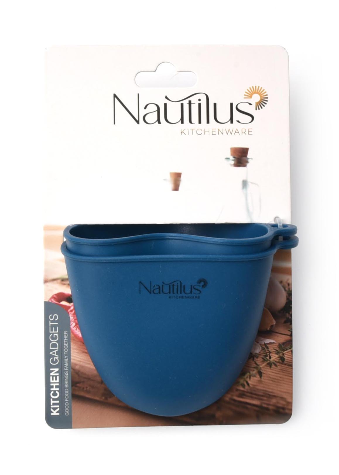 2pcs Silicone Grab Mitts Set Blue Color 11X7.8X8 Cm