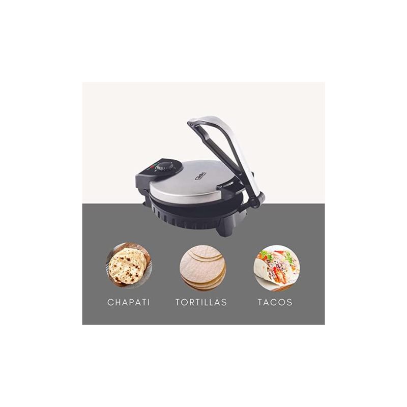 Clikon 10 Inch Non-Stick Flat Bread/Chapatti Maker, Adjustable Temperature Knob