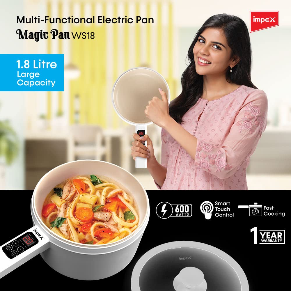 Impex Electric fry pan (Magic Pan WS18) | Multi purpose Electric Cooking Pan