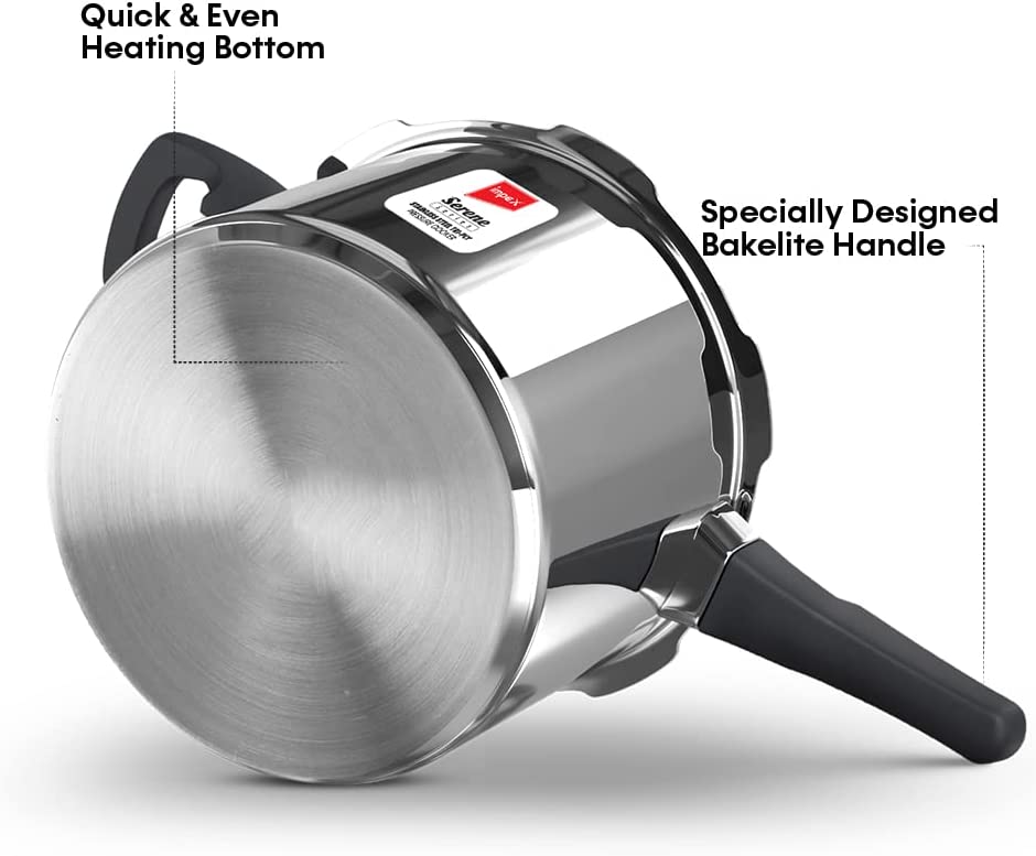 IMPEX TPC5 STAINLESS STEEL TRY-PLY PRESSURE COOKER