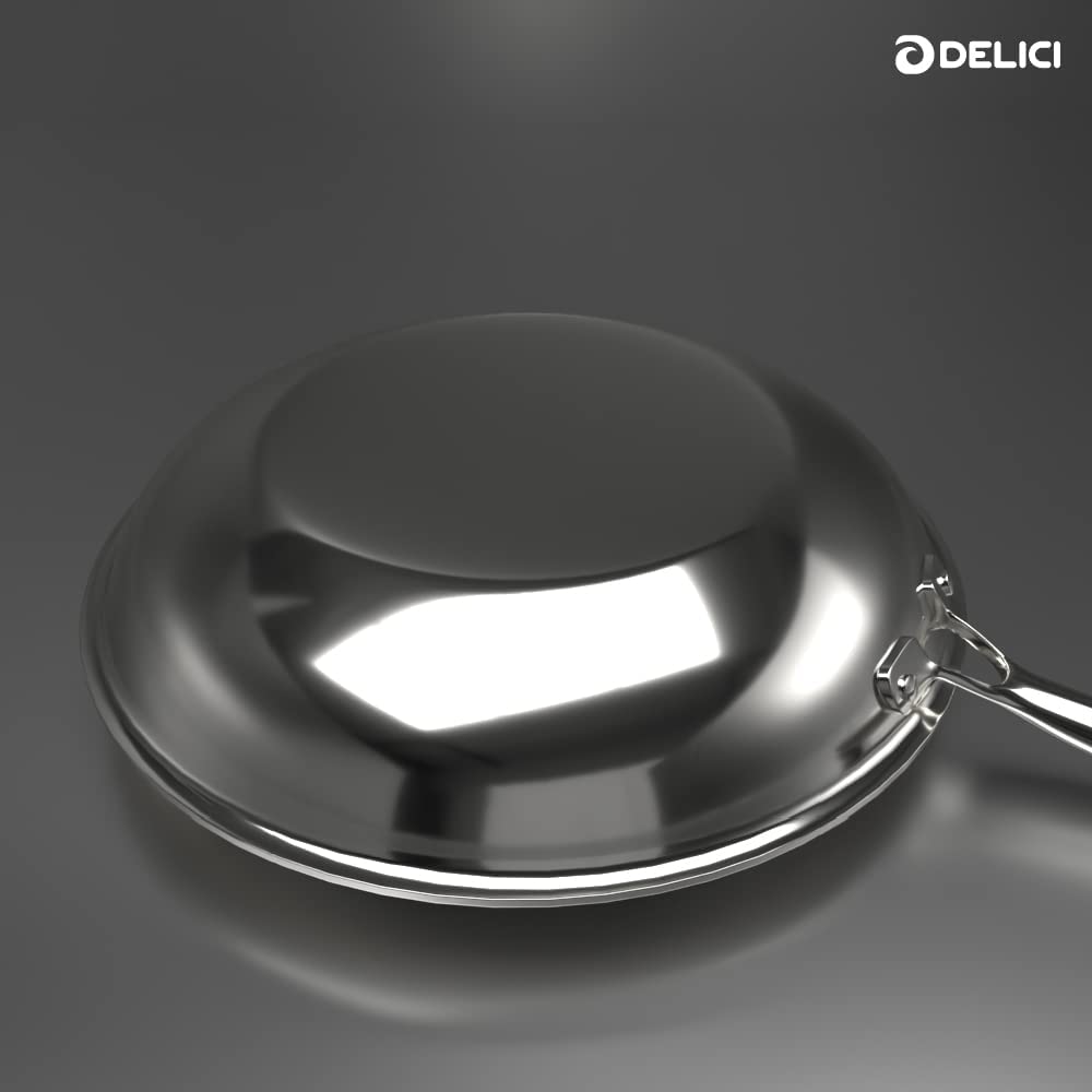 DELICI DTFP26 TRI-PLY STAINLESS STEEL FRYPAN 26 CM