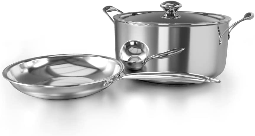 DELICI DTKS3P TRI-PLY STAINLESS STEEL 3 PCS SET