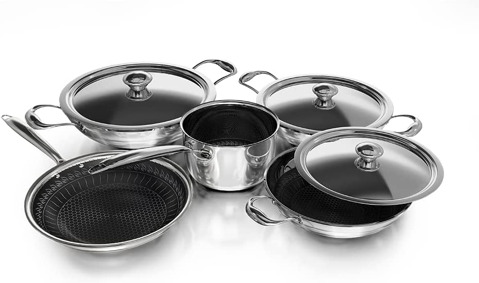 DELICI DTHKS8P TRI-PLY STAINLESS STEEL HONEYCOMB8PCS SE