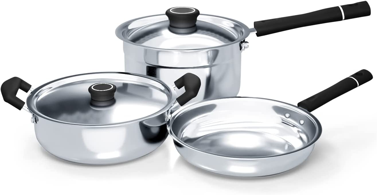 DELICI DSK 5B STAINLESS STEEL COOKWARE SET 5 PCS