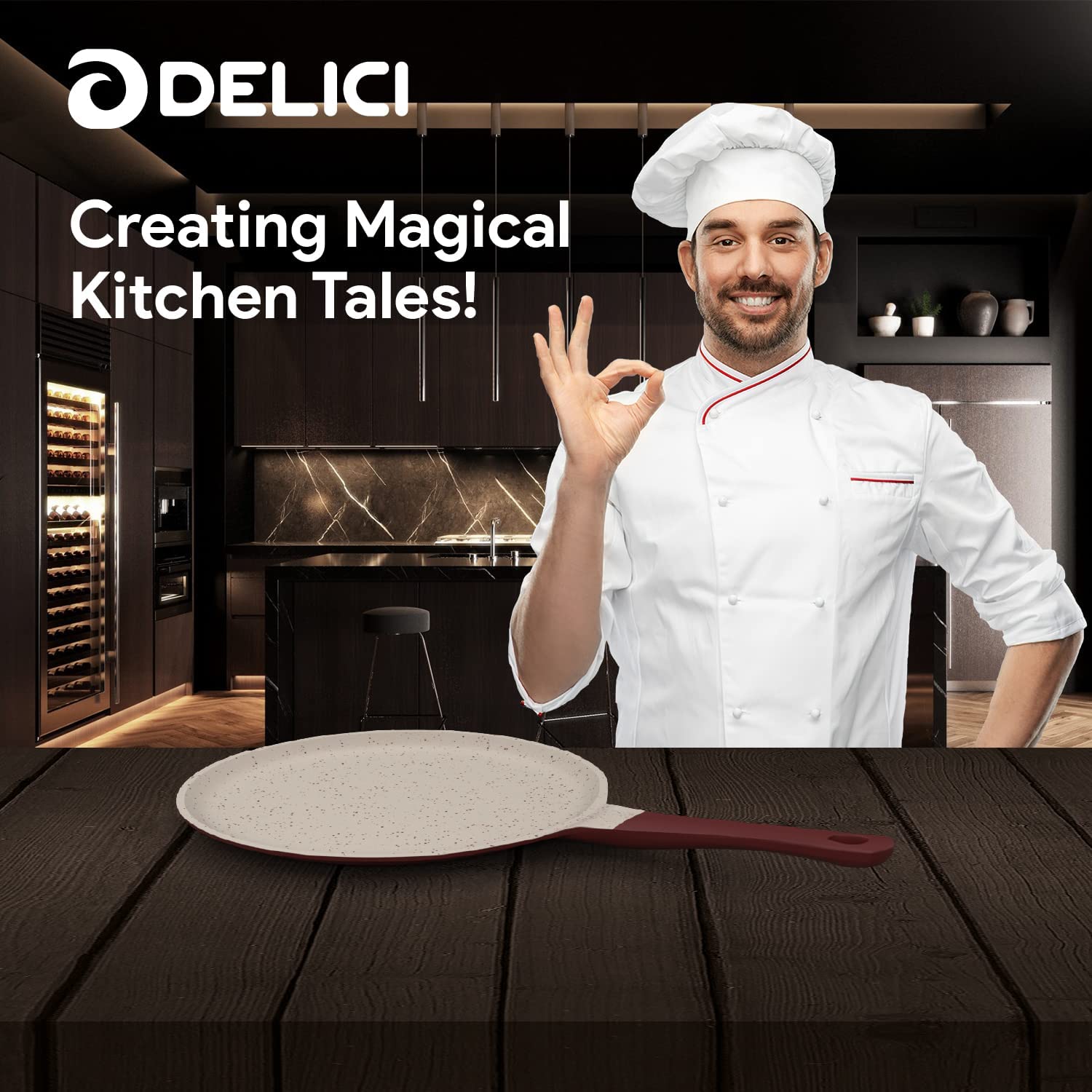 GRANITE DGDN TP27M COATED DIE CAST TAWAPAN 27CM MARON