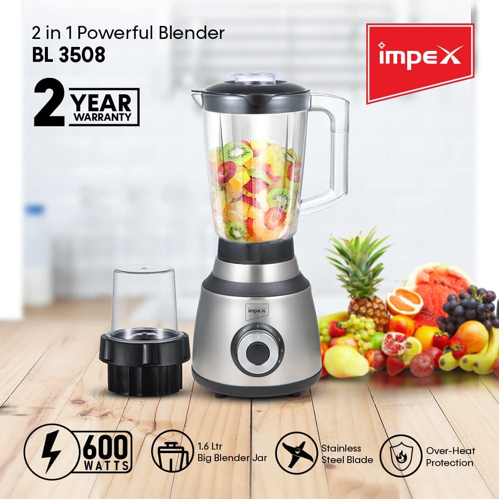 Impex BL 3508 600 Watts 2 in 1 Powerful Blender