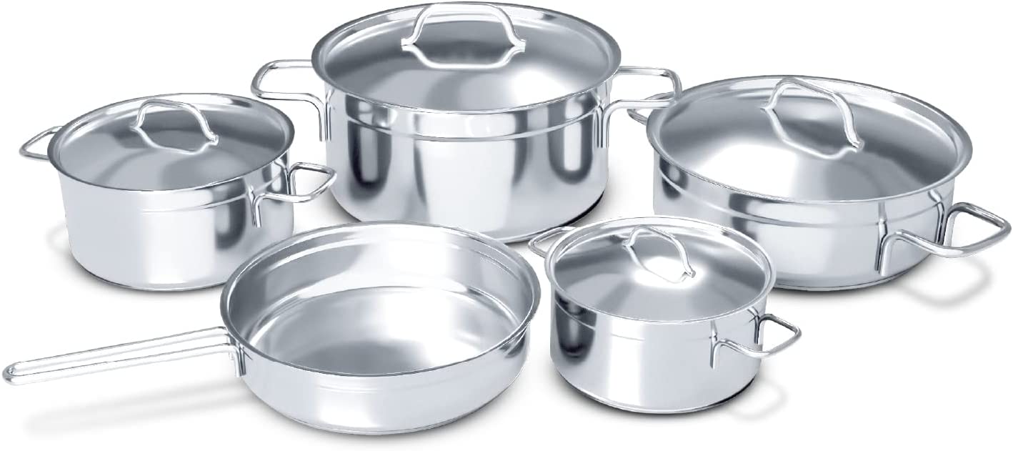 Impex KSC 9 pcs Stainless Steel Cookware Set