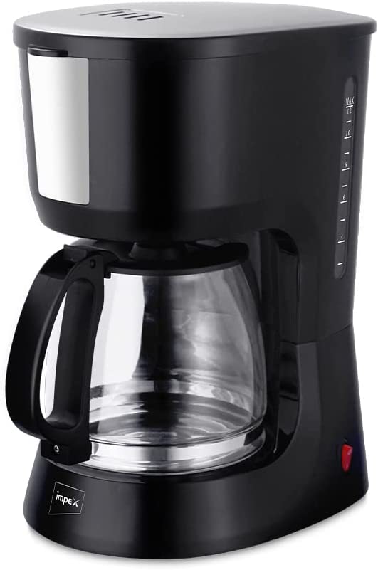 Impex CM 1915 1.5 Liter Drip Coffee Maker, Black