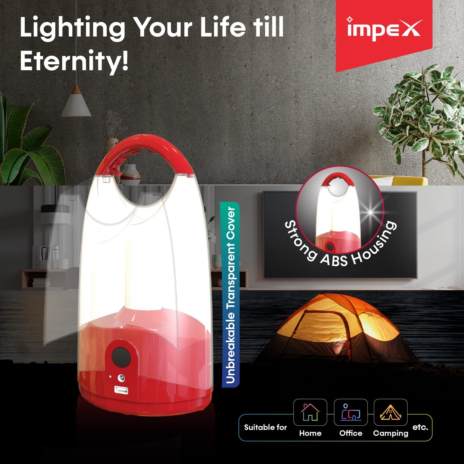Impex IL 686 LED Rechargeable Lantern