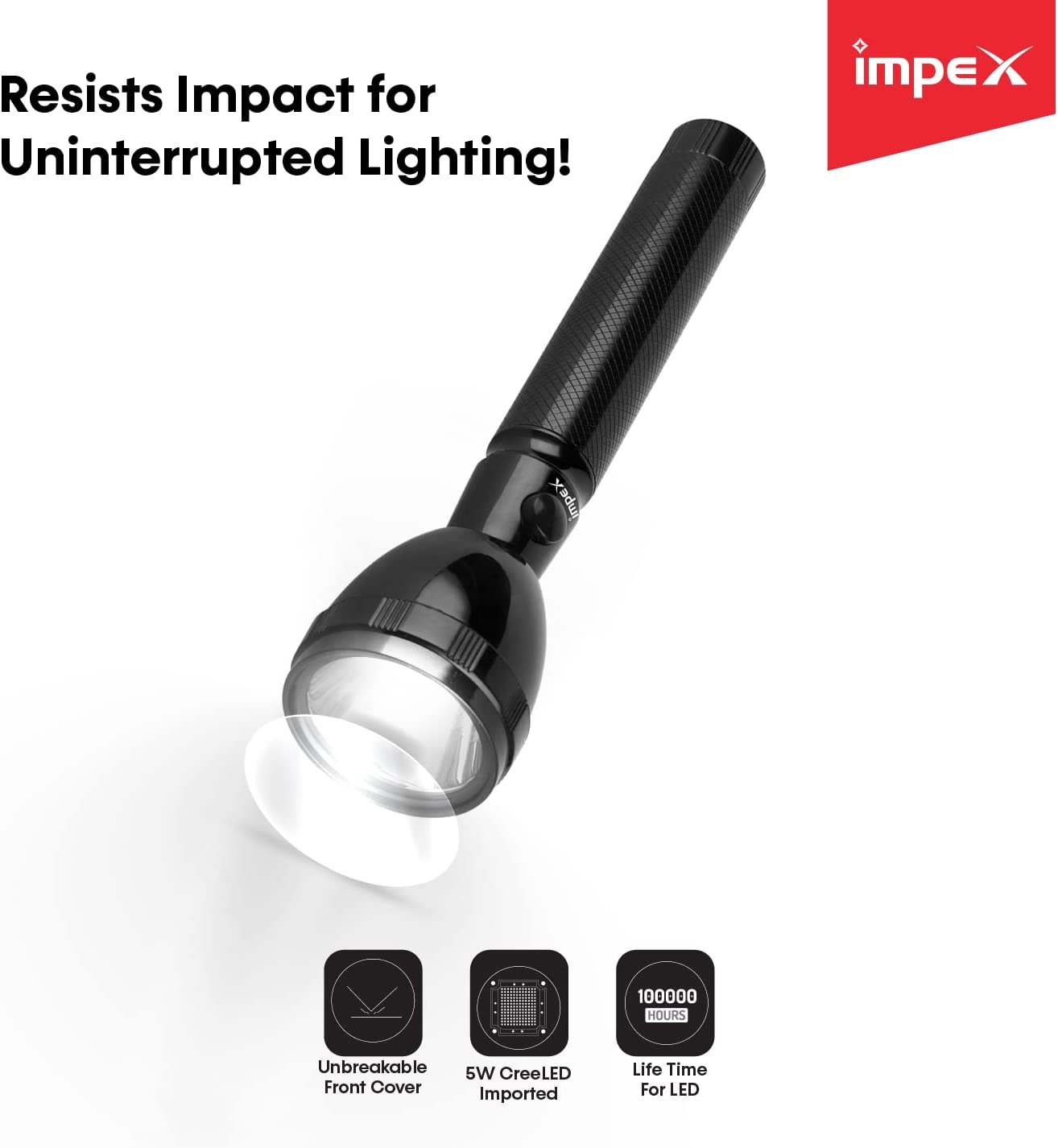 IMPEX LUMIN X10 RECHARGEABLE LED FLASHLIGHT