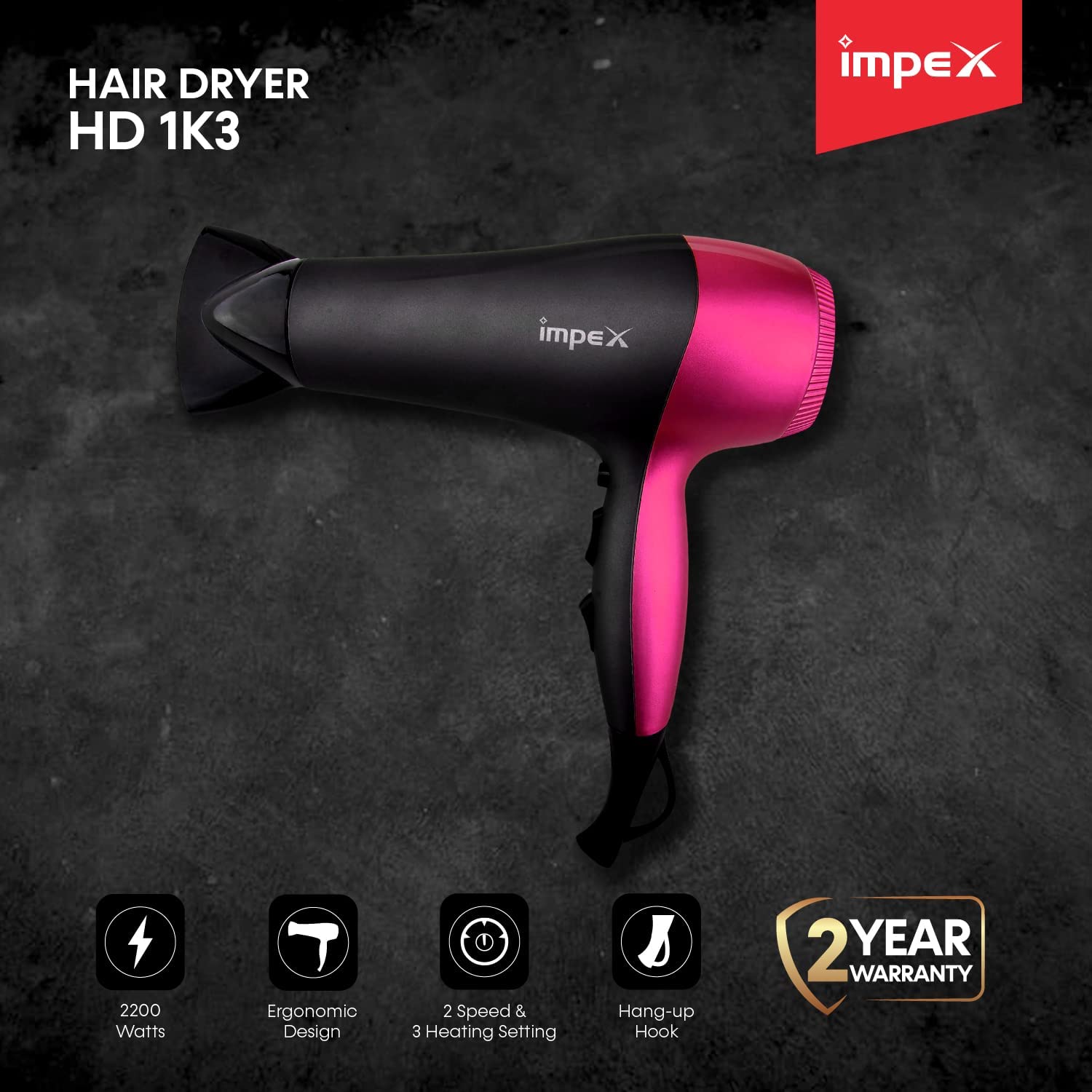 Impex HD 1K3 Hair Dryer