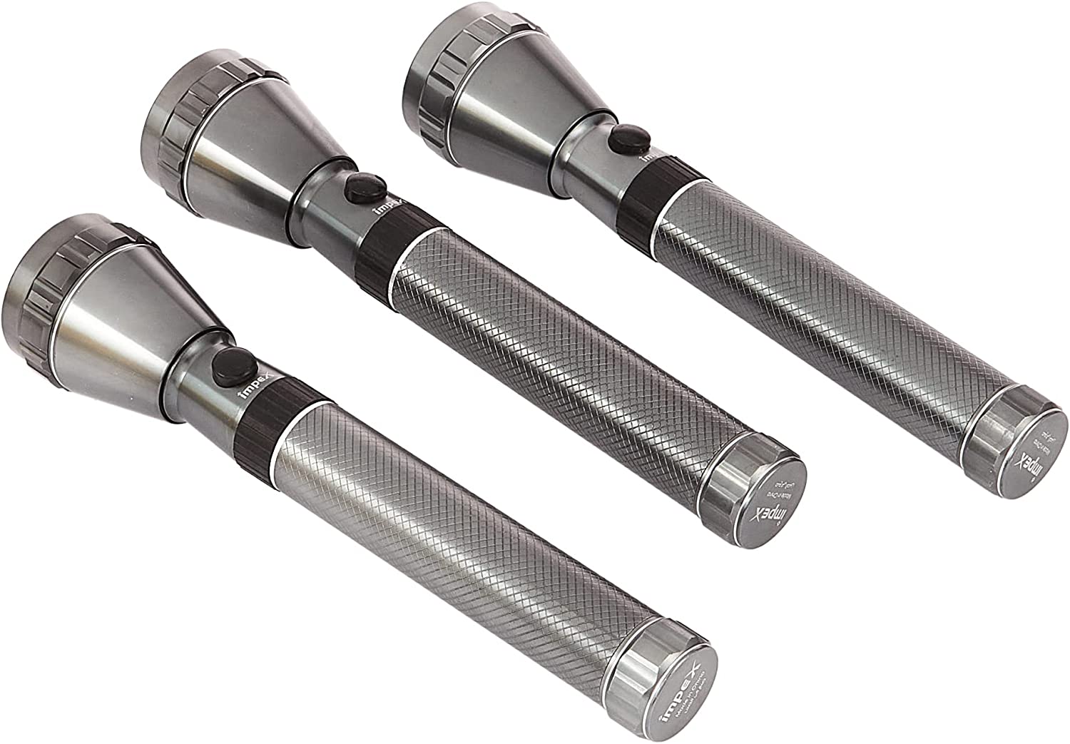 Impex CB 2225 Rechargeable LED Flashlight 3 Pcs Combo