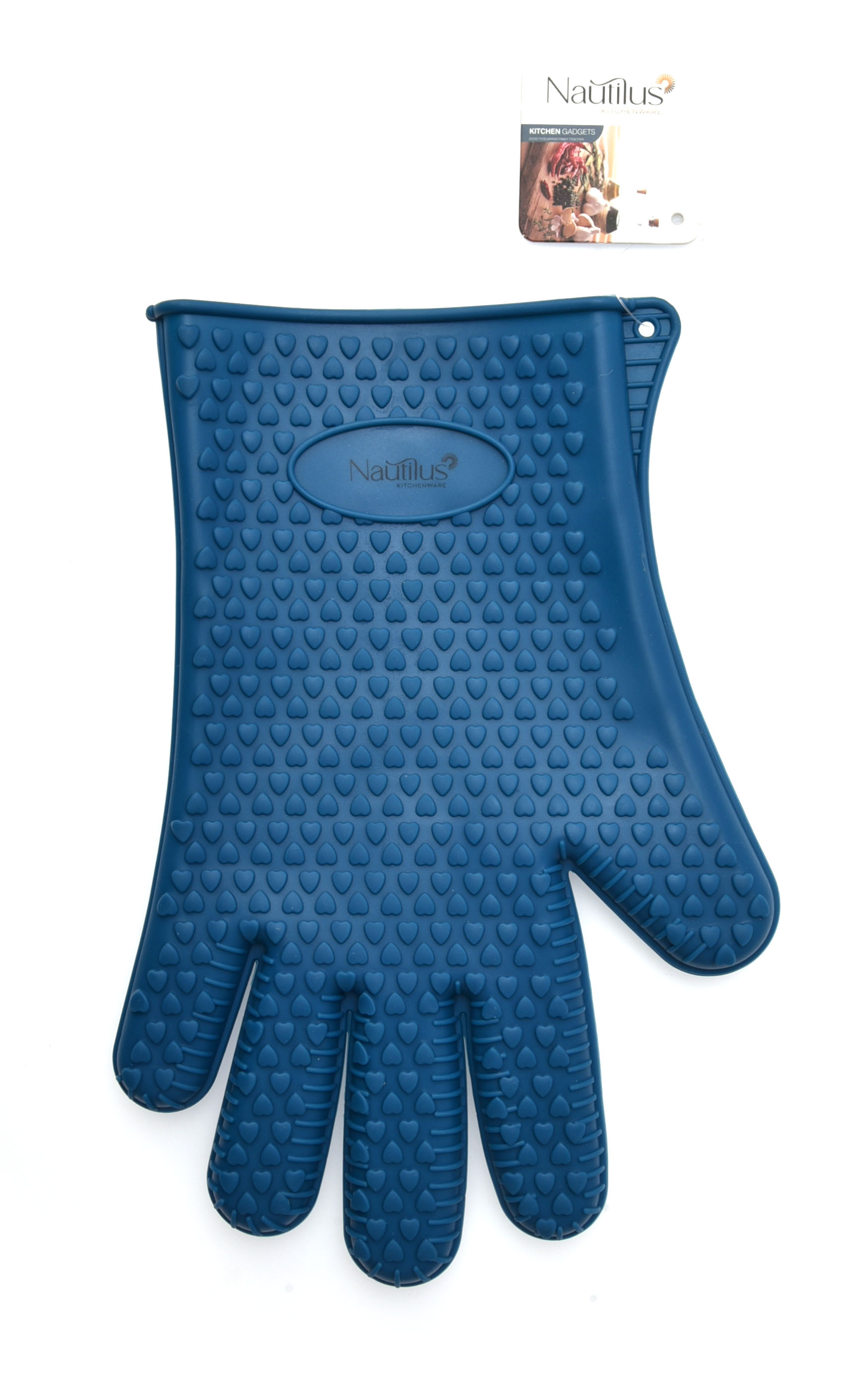 Silicone Glove Blue Color 26.8X17.5X1.8 Cm