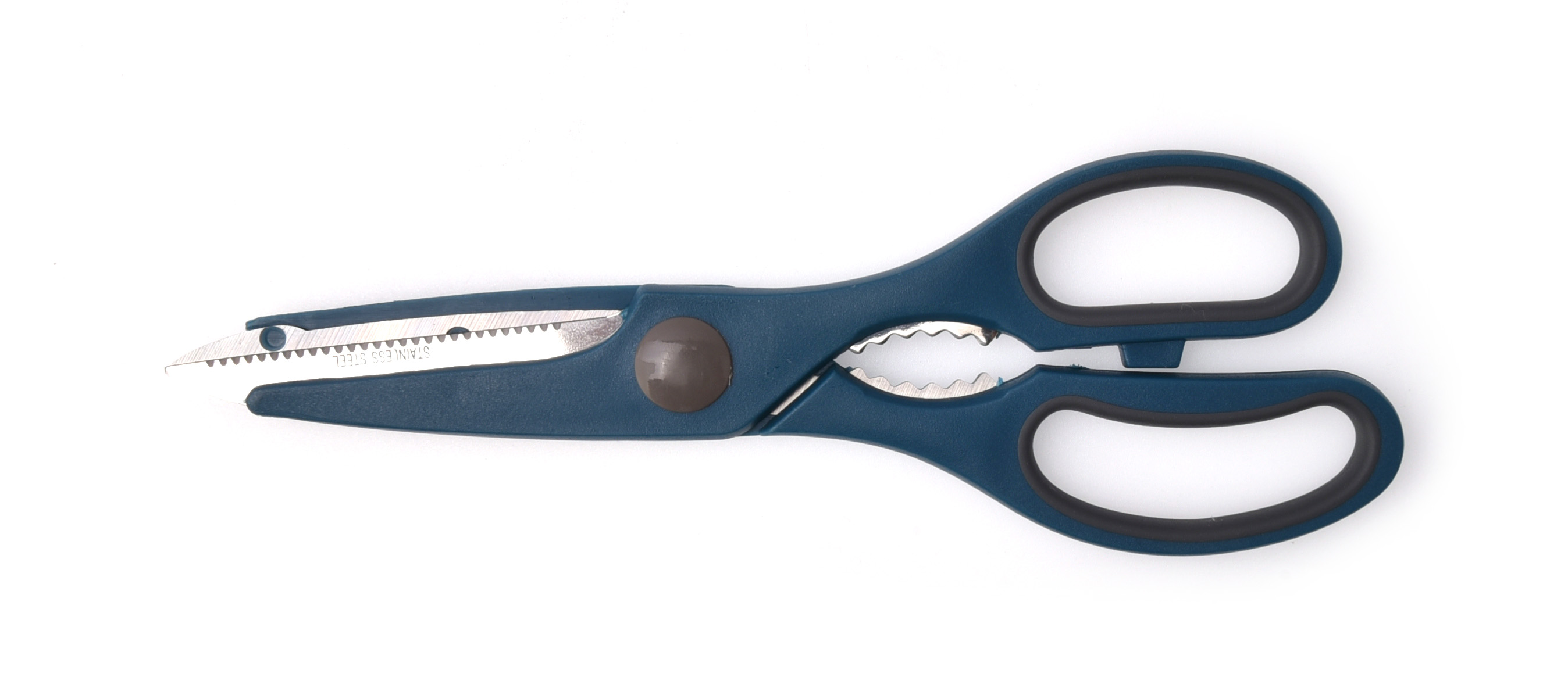 Soft Touch Handle Multi-Purpose  Scissors Blue/Grey Color 22.5X7.8X1.5 Cm