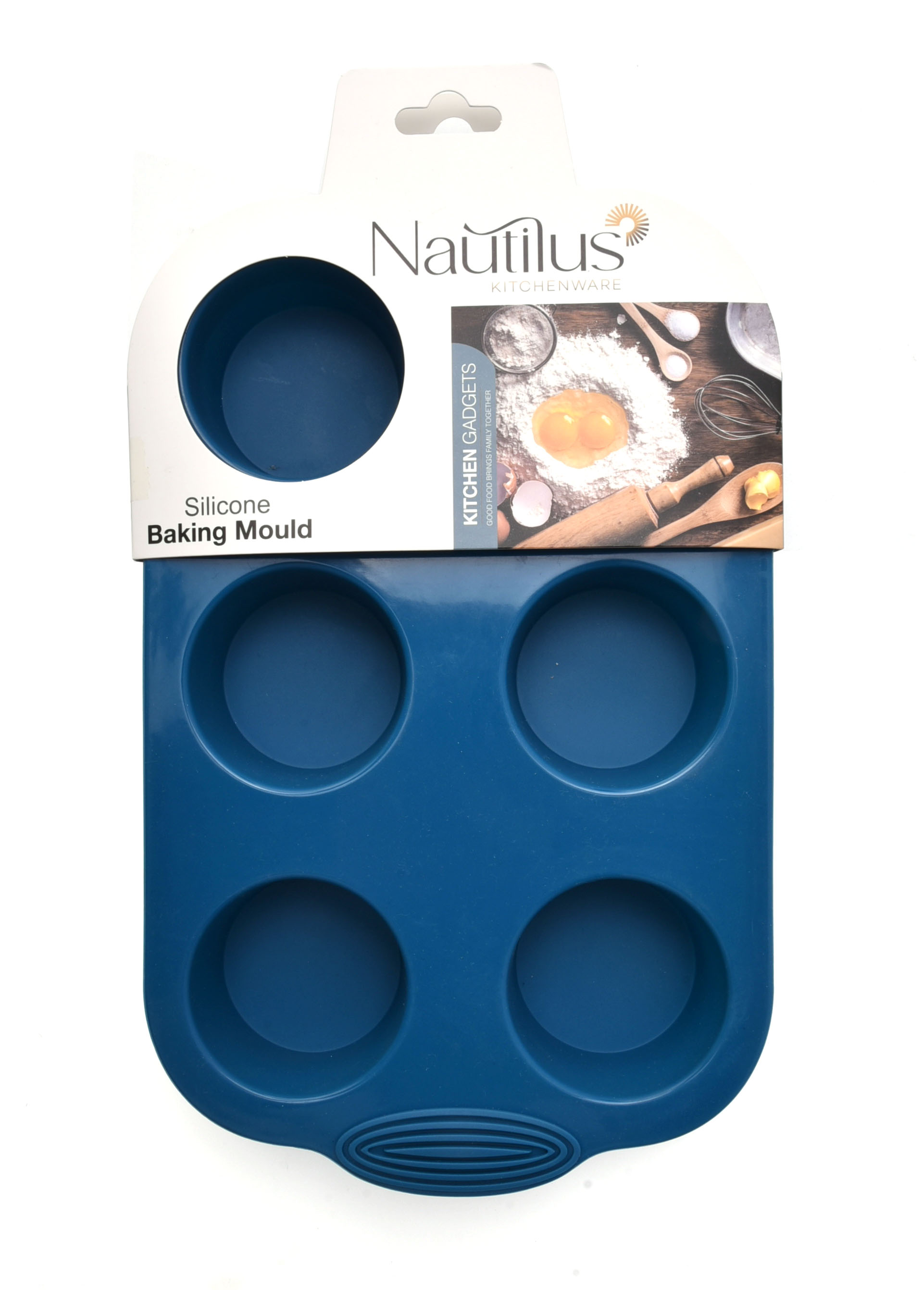 Silicone Muffin Baking Mould Blue Color 29.8X18X3.9 Cm