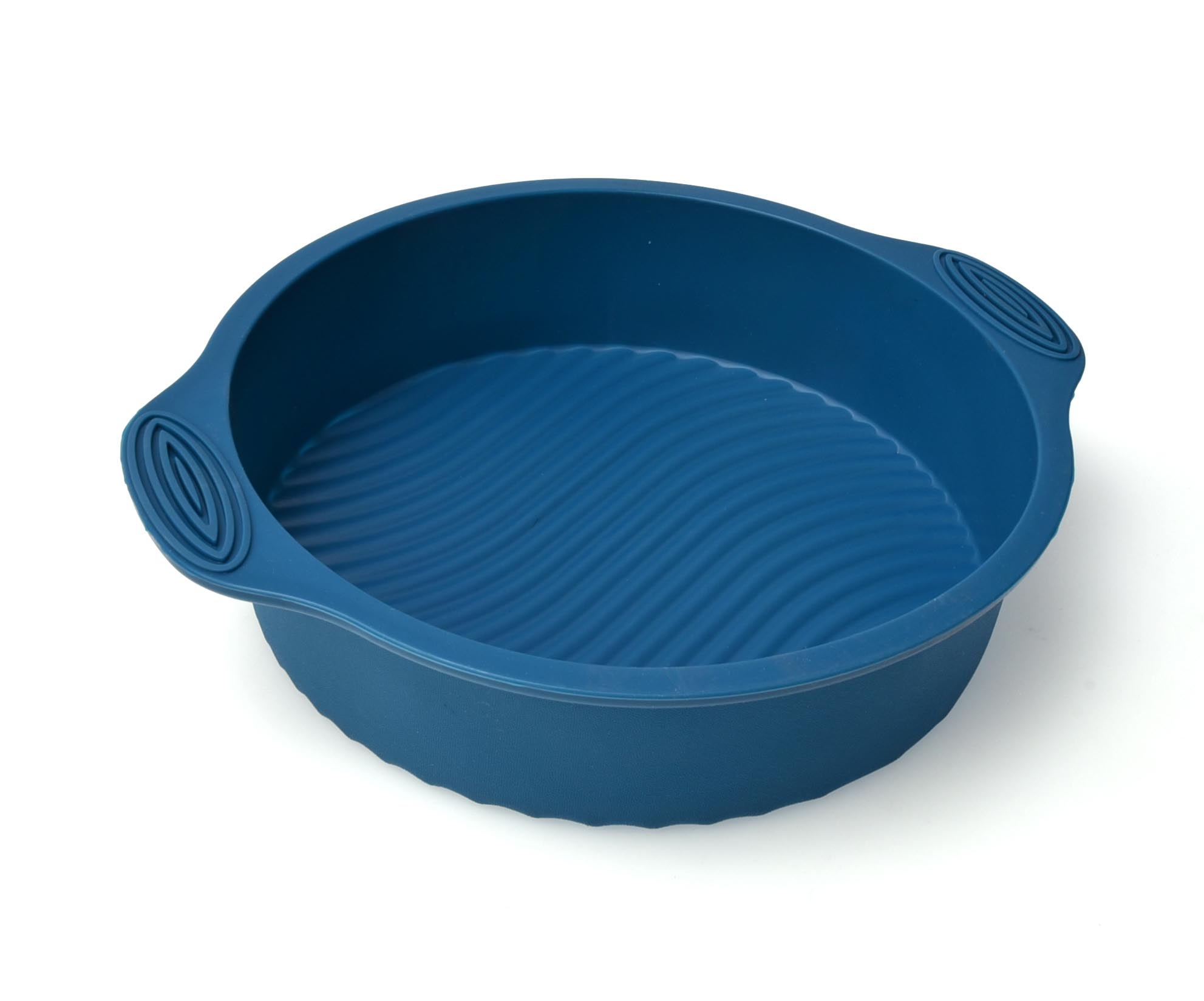 Silicone Round Baking Mould Blue Color 28.8X25X6 Cm