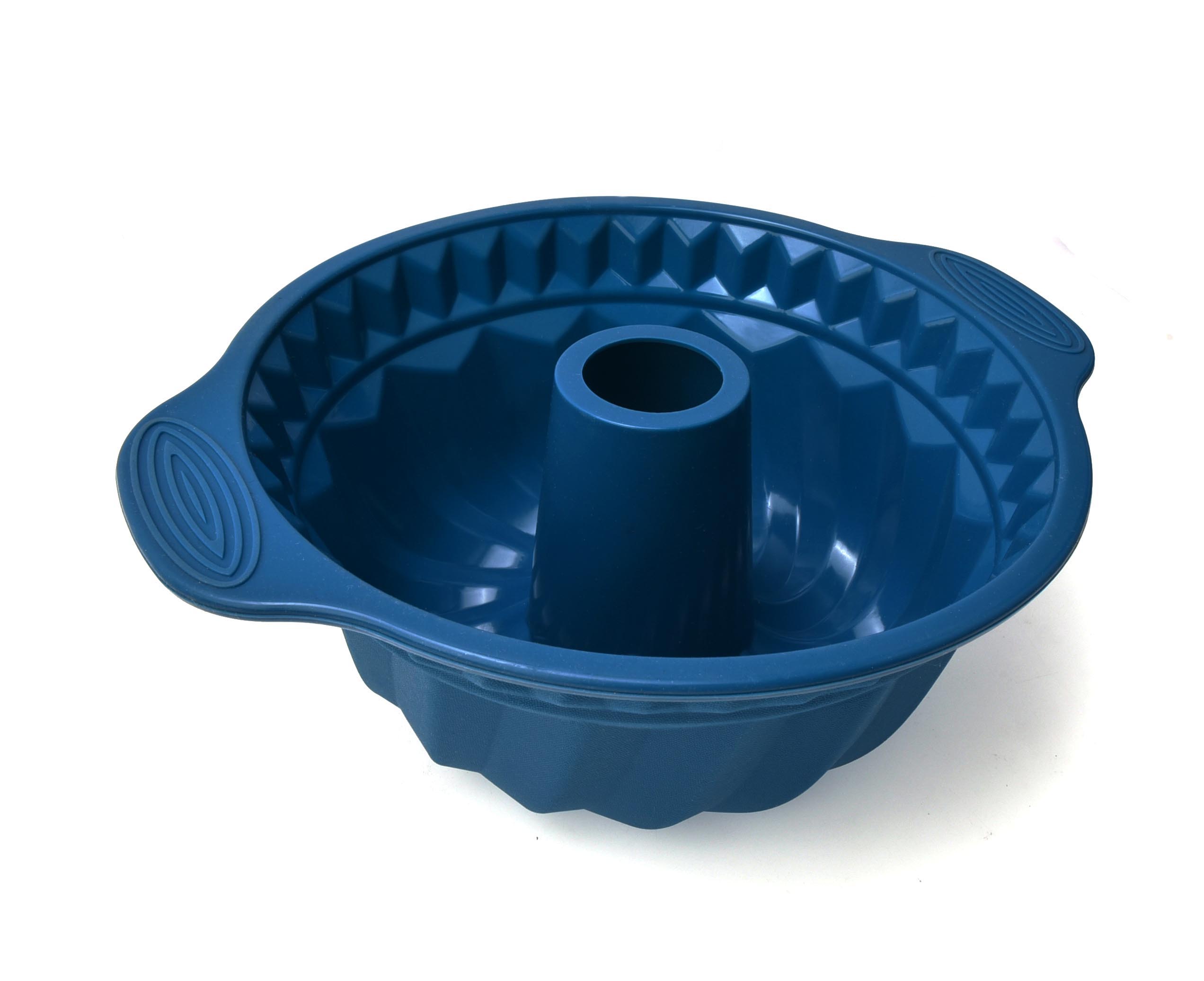 Silicone Fluted Baking Mould Blue Color 28.5X24X10.5 Cm