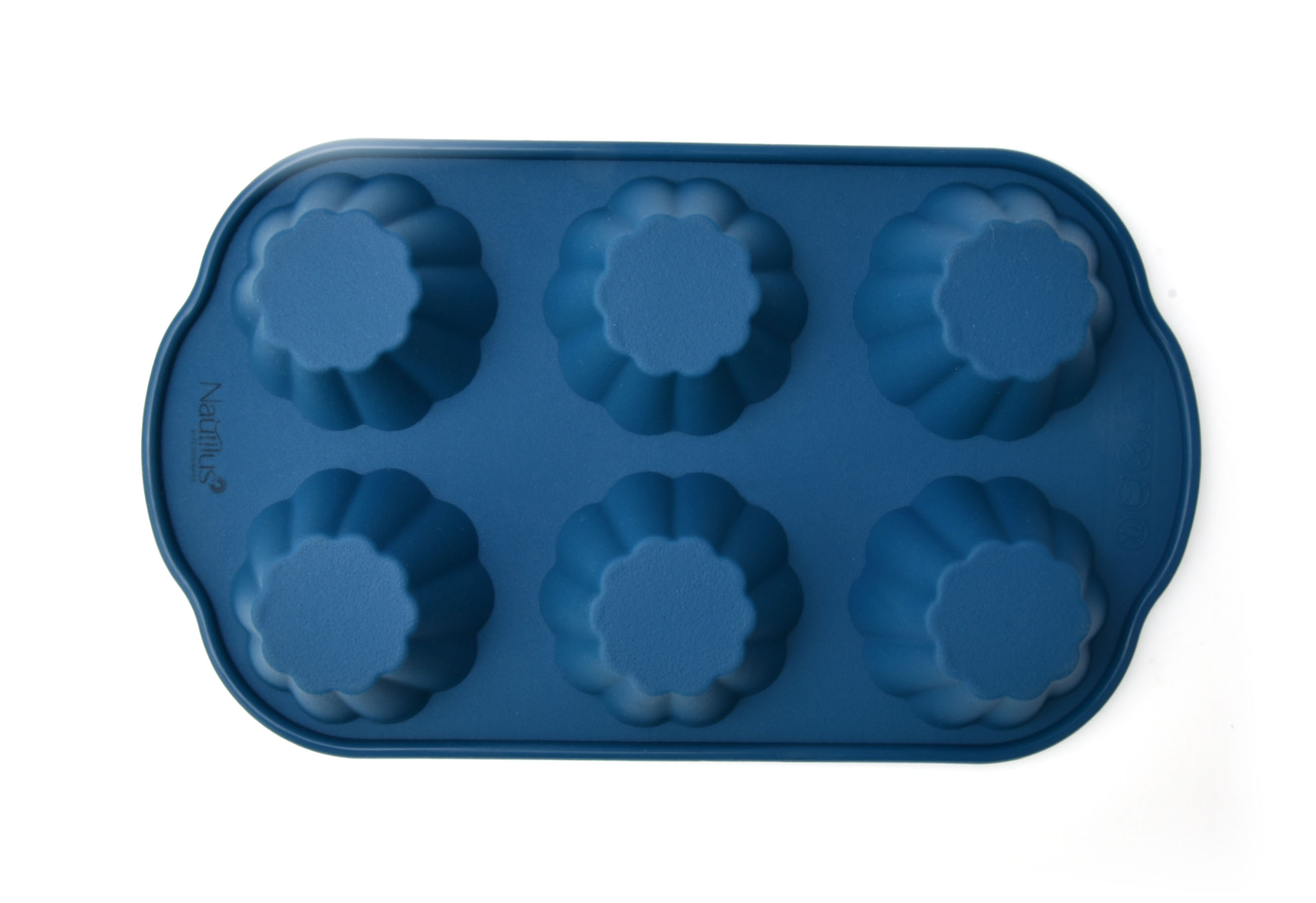 Silicone Cupcake Baking Mould Blue Color 28.8X17X3.5 Cm