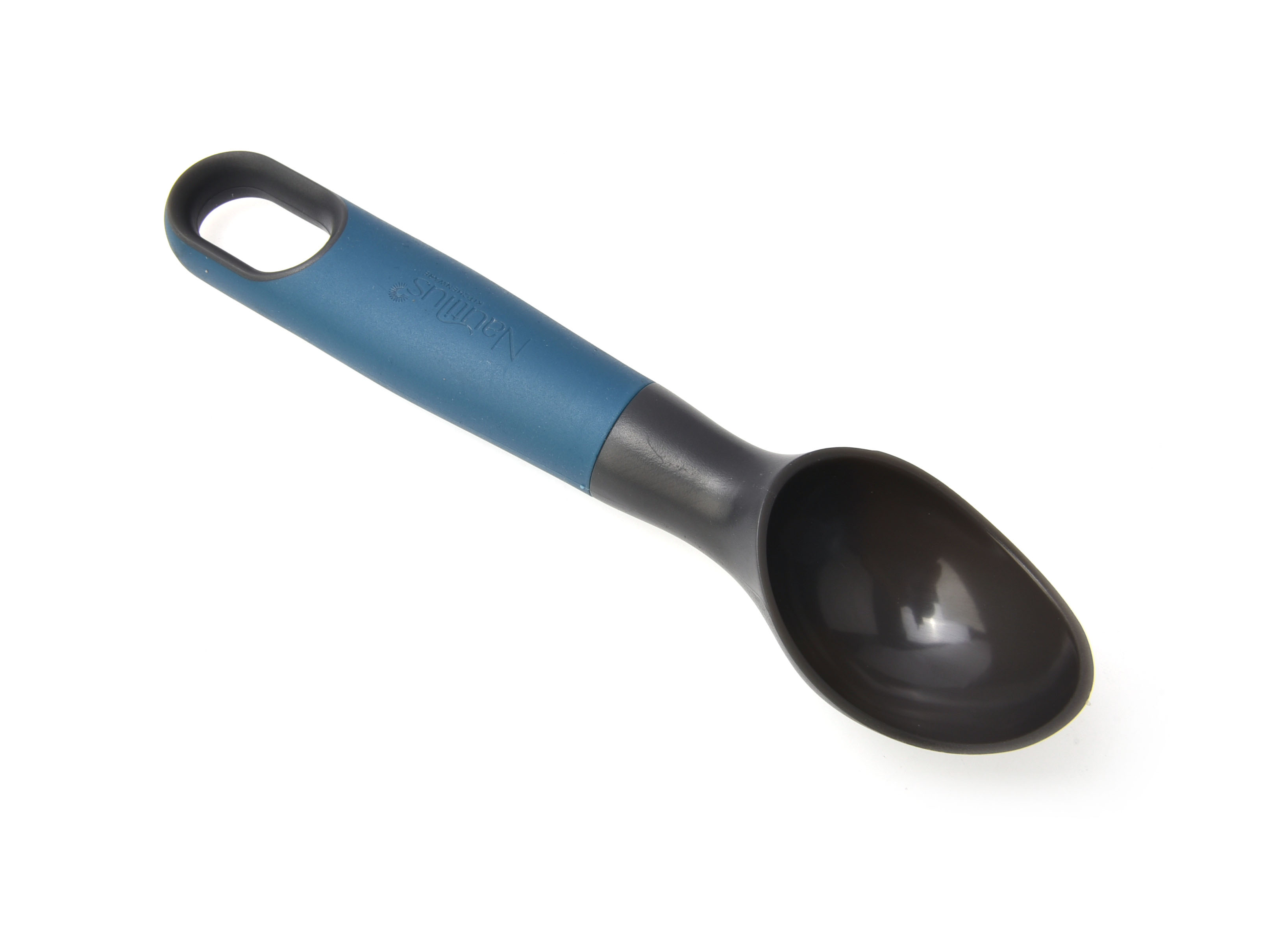 Soft Touch Handle Ice Cream Scoop Blue/Grey Color 20.1X4.6X4 Cm