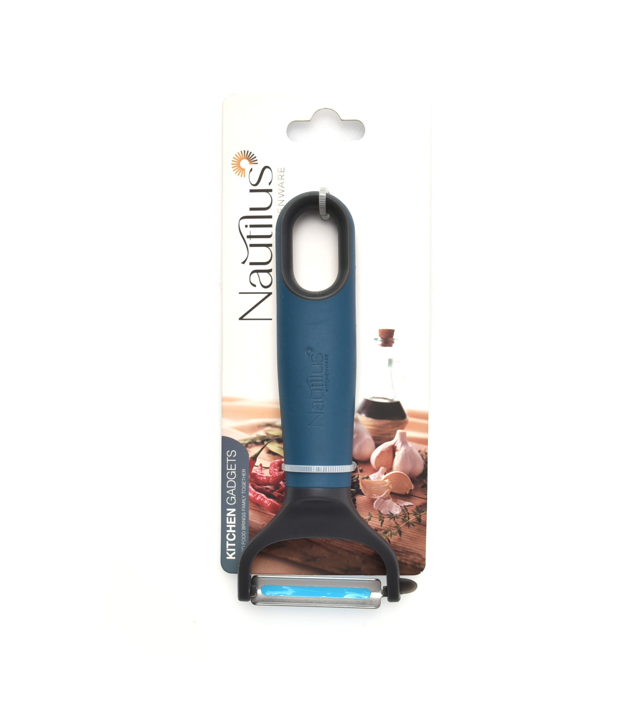 Soft Touch Handle Y Shape peeler Blue/Grey Color 16X6.7X2.8 Cm