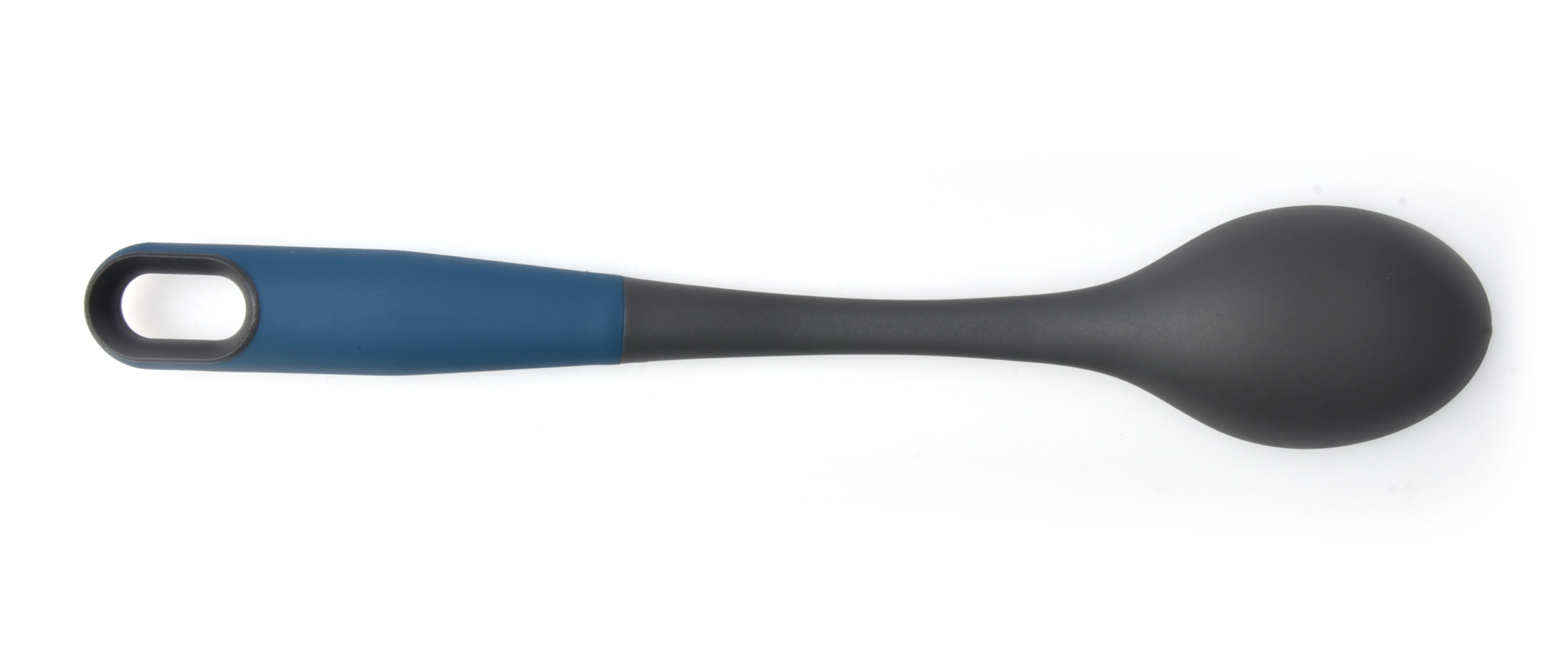 Soft Touch Handle Nylon Serving Spoon Blue/Grey Color 34.5X6X3.5 Cm