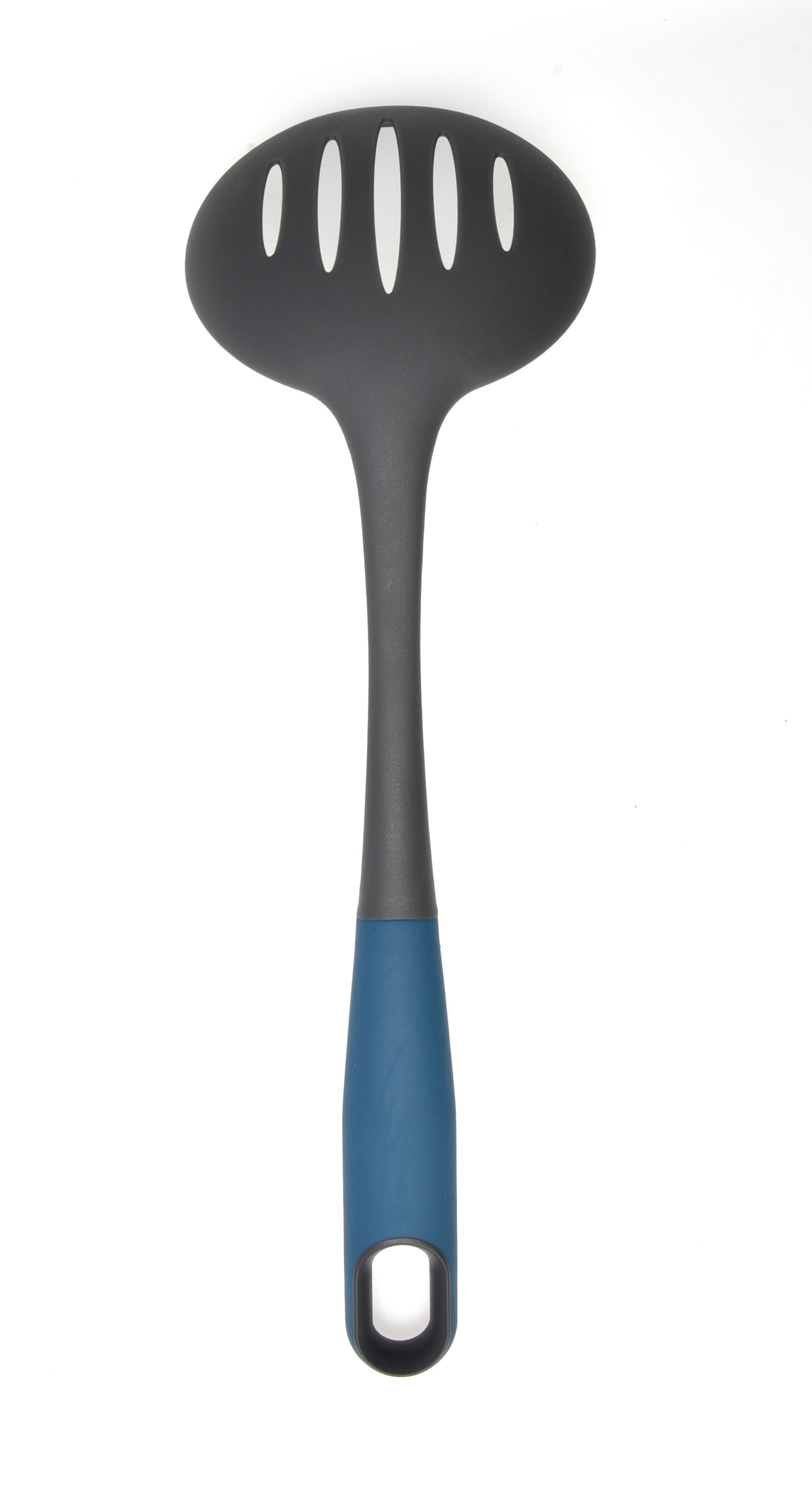 Soft Touch Handle Nylon Skimmer Blue/Grey Color 34.6X10.8X8 Cm