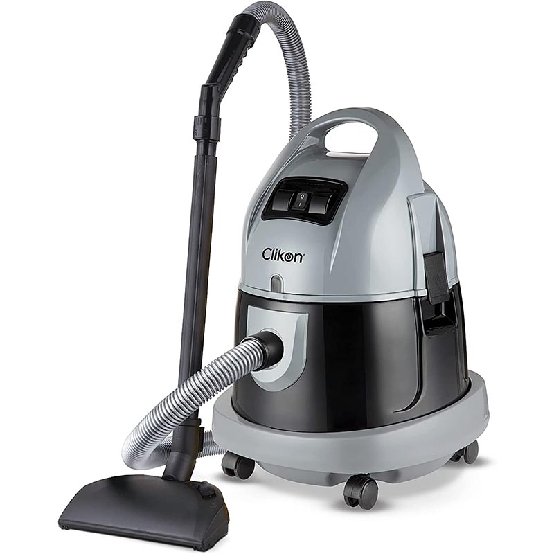 Clikon - Wet & Dry Vacuum Cleaner, 20L Wet & 5L Dry Capacity, 196 mbar