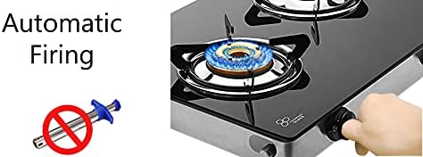 Impex IGS 1212F LP Gas Stove 2Burner Glass
