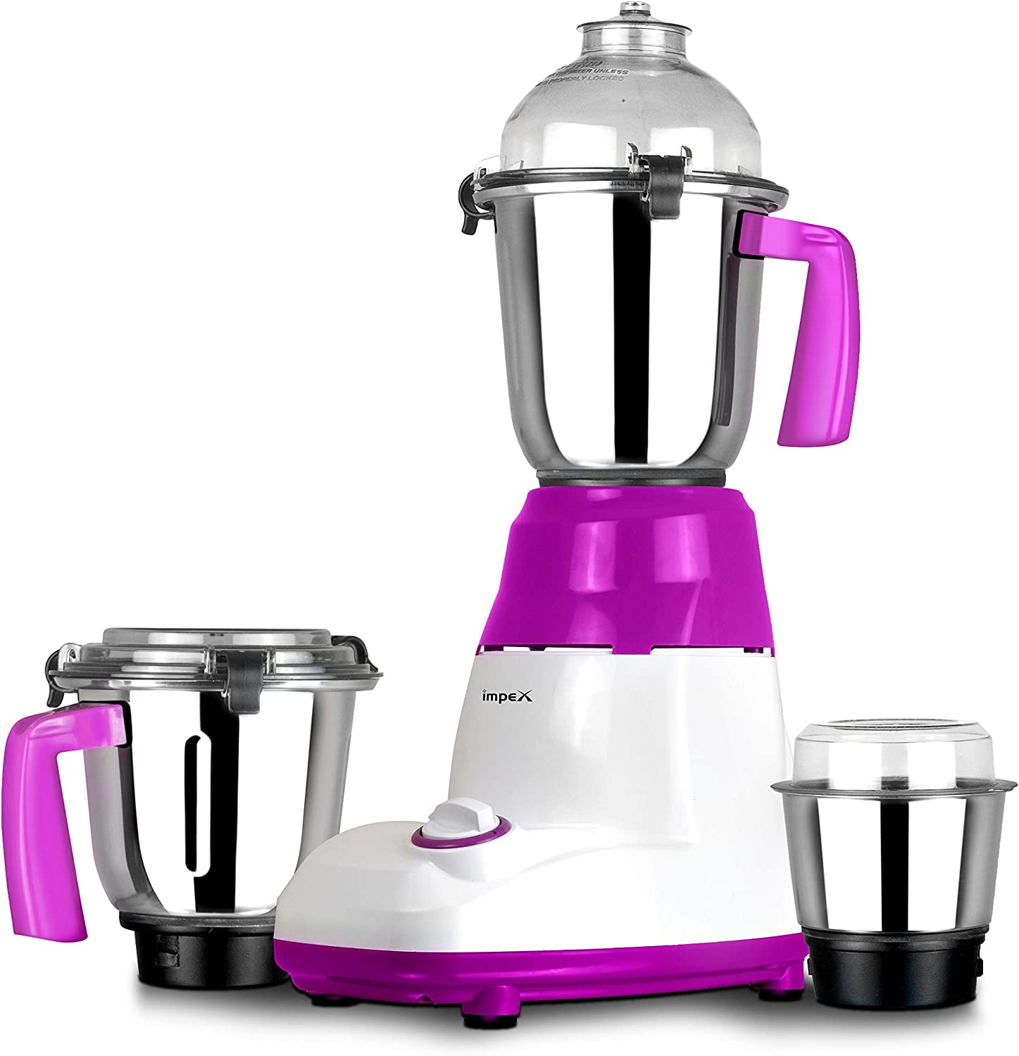 Impex Powerful Motor 3 In 1 Mixer Grinder Blender with Stainless Steel Blade & J