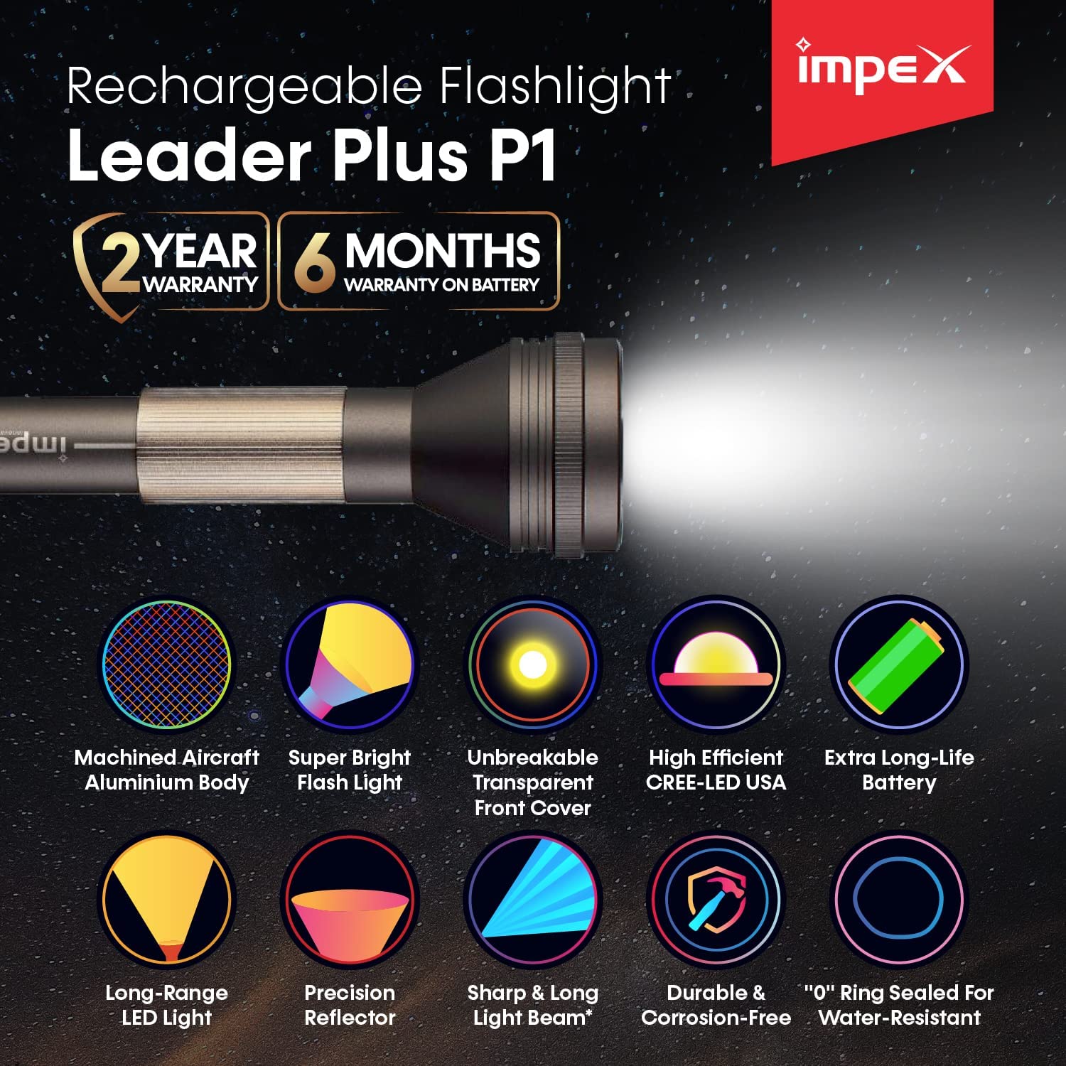 Impex Leader Plus P1 LED Flash Light