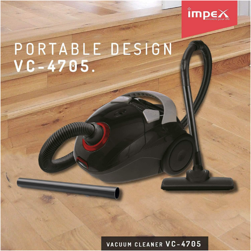 Impex Vc-4705 Multi-Purpose Dry Vacuum Cleaner (1000 Watts,Red & Gray)