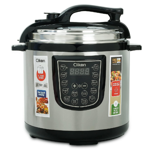 Clikon All in one Intelligent Pressure Cooker with 1300 Watts, 13 built in prese