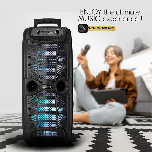 Clikon Portable Rechargeable Bluetooth Speaker with 2x8 Watts Speakers, 3000 mAh