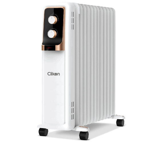Clikon - 13 Fin Oil Heater with 3 Heat Settings, 2 Operation Switches