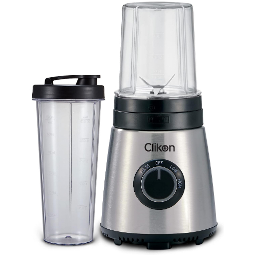 Clikon Smoothie Maker with 600ml and 300ml Bottles, Powerful Copper Motor