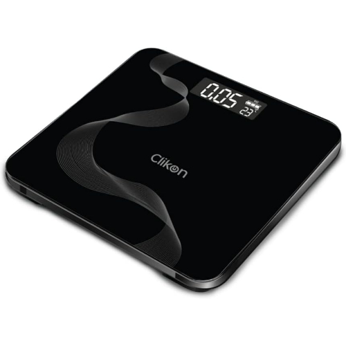 Clikon - Tempered Glass Digital Bathroom Scale, Automatic On/Off Zero Operation