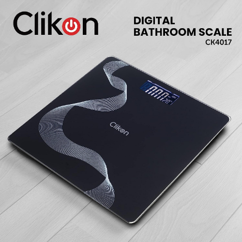Clikon - Tempered Glass Digital Bathroom Scale, Automatic On/Off Zero Operation